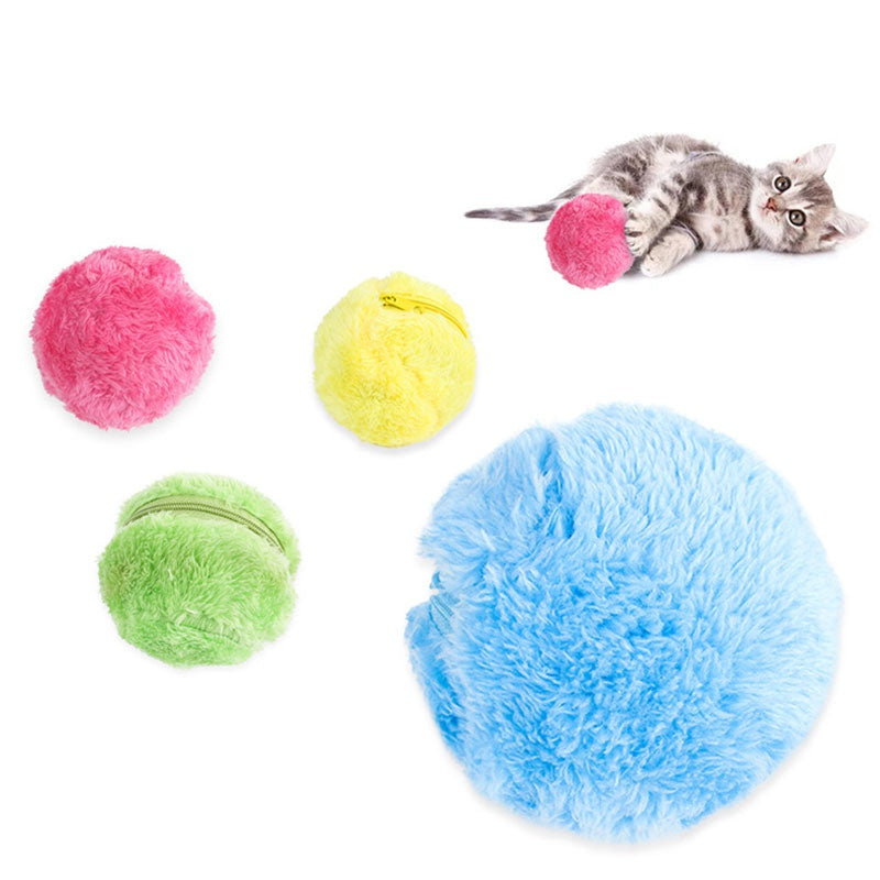 Magic Roller auto-moving cat toy ball – unpredictable rolling path keeps cats engaged
