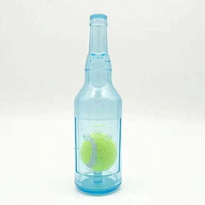 Pet Toy Dog Chew Squeaky Tennis Ball Bottle Self-Entertainment Boredom Relief Durable Chew Teething Pet Toy Interactive Dog Toy