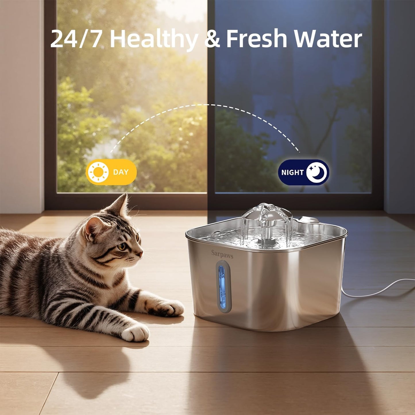 Cat fountain filter stages – sponge, activated carbon, and ion-exchange resin