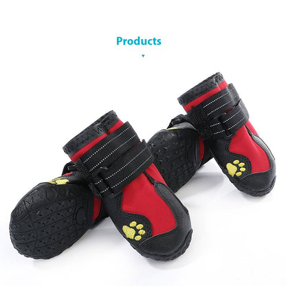 Waterproof dog boots size chart S through 6
